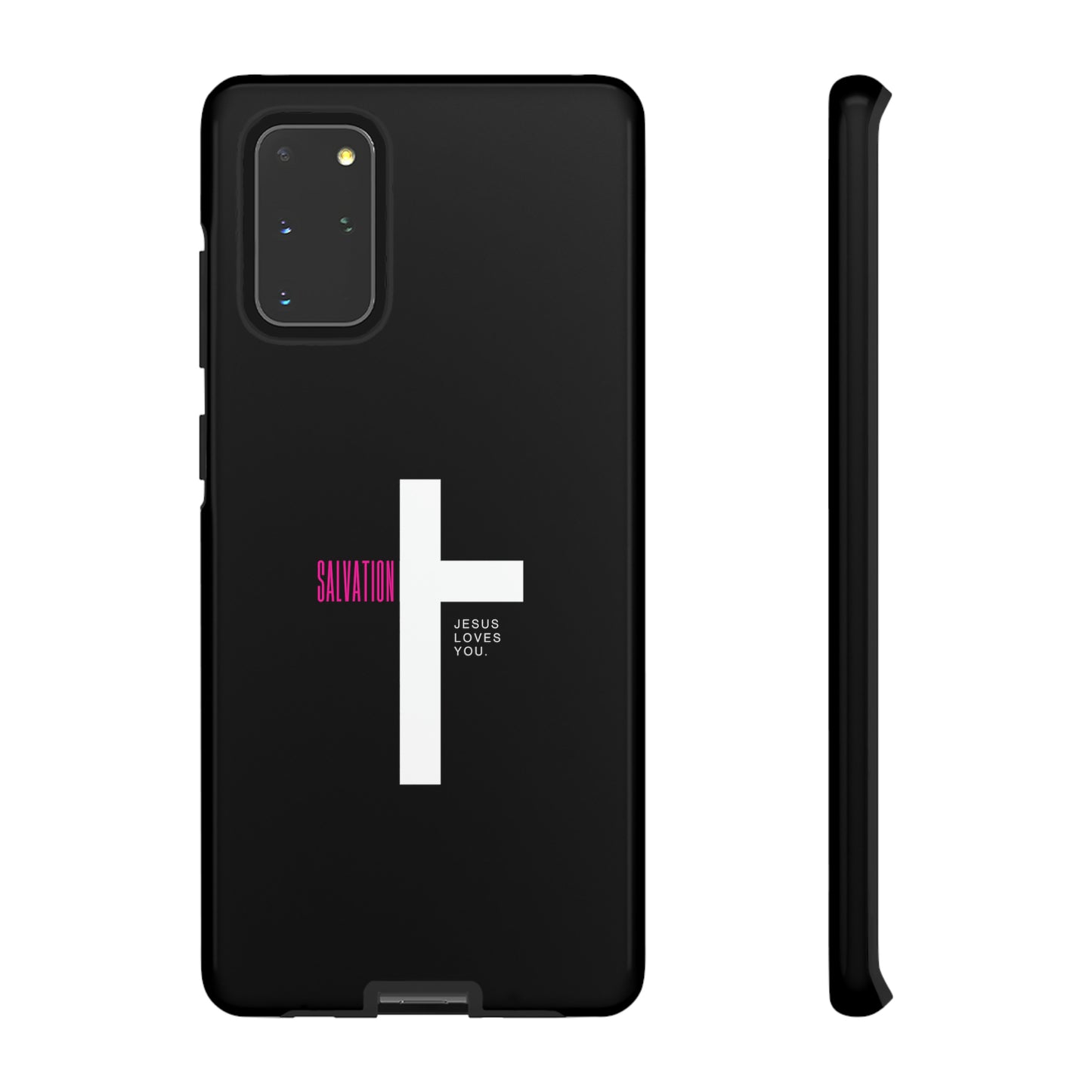 Funda para teléfono celular Salvation (negro/rosa)