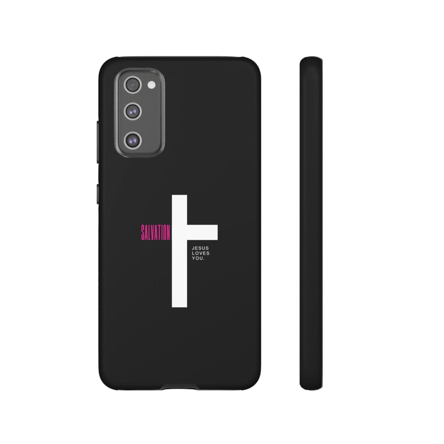 Funda para teléfono celular Salvation (negro/rosa)