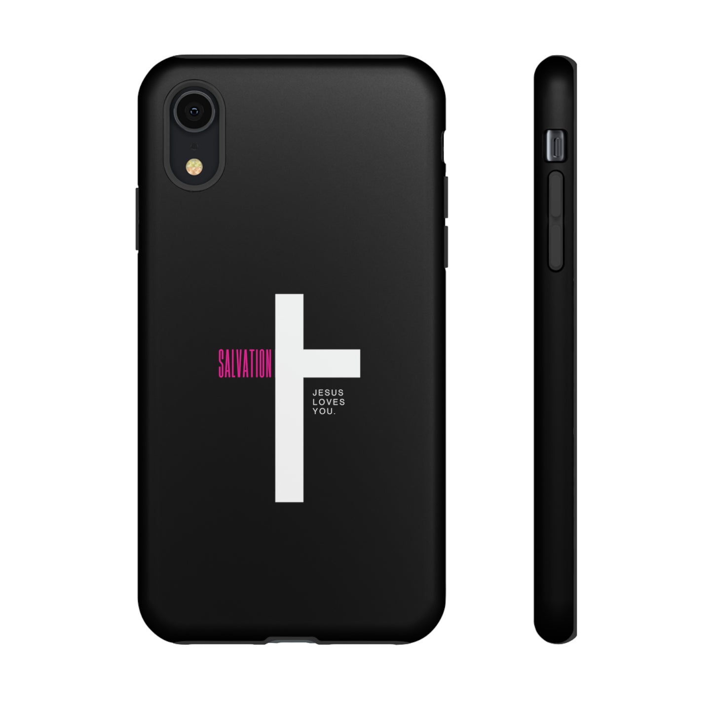 Funda para teléfono celular Salvation (negro/rosa)