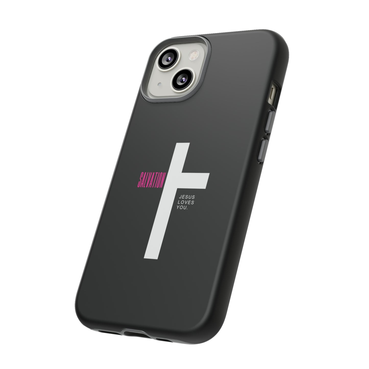 Funda para teléfono celular Salvation (negro/rosa)