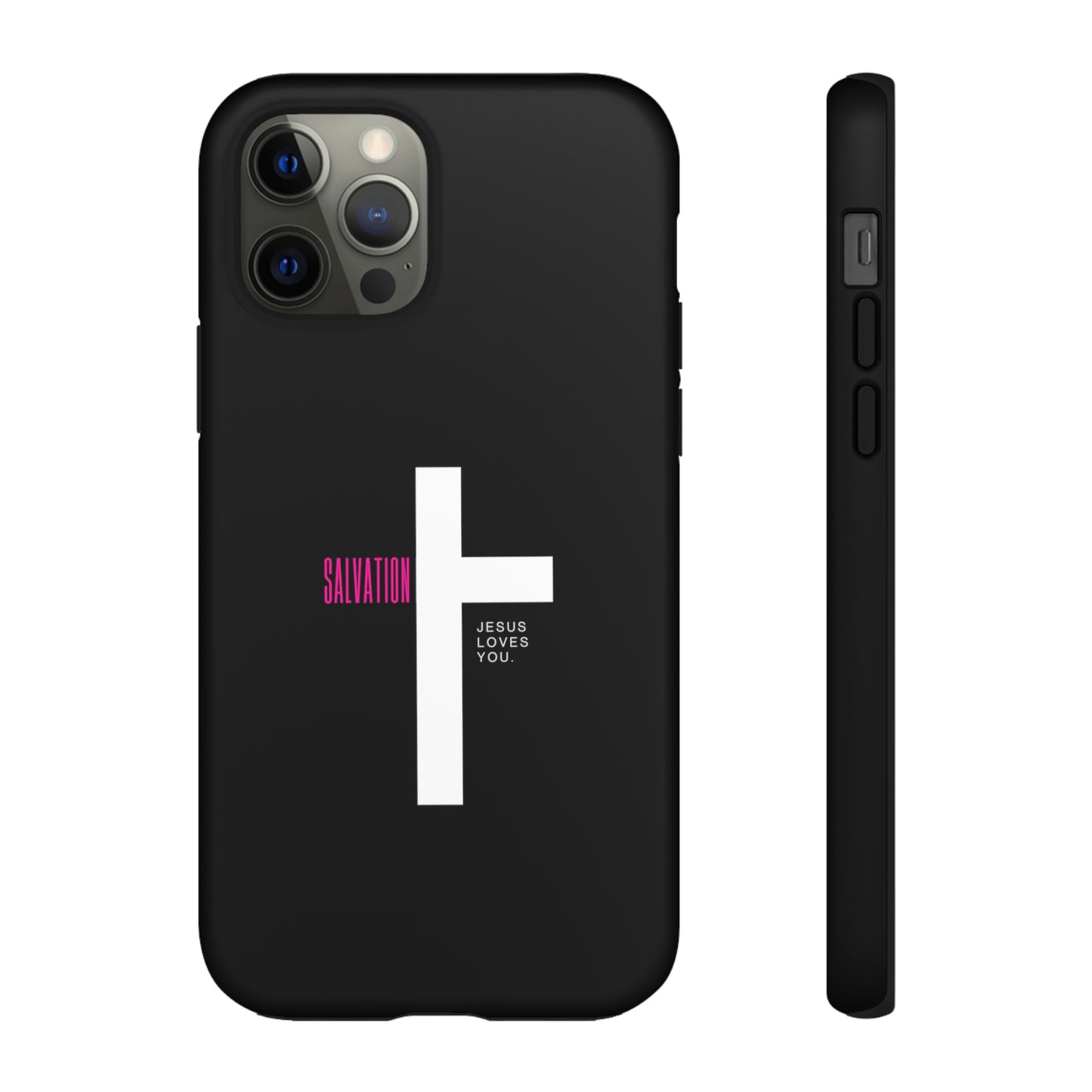 Funda para teléfono celular Salvation (negro/rosa)