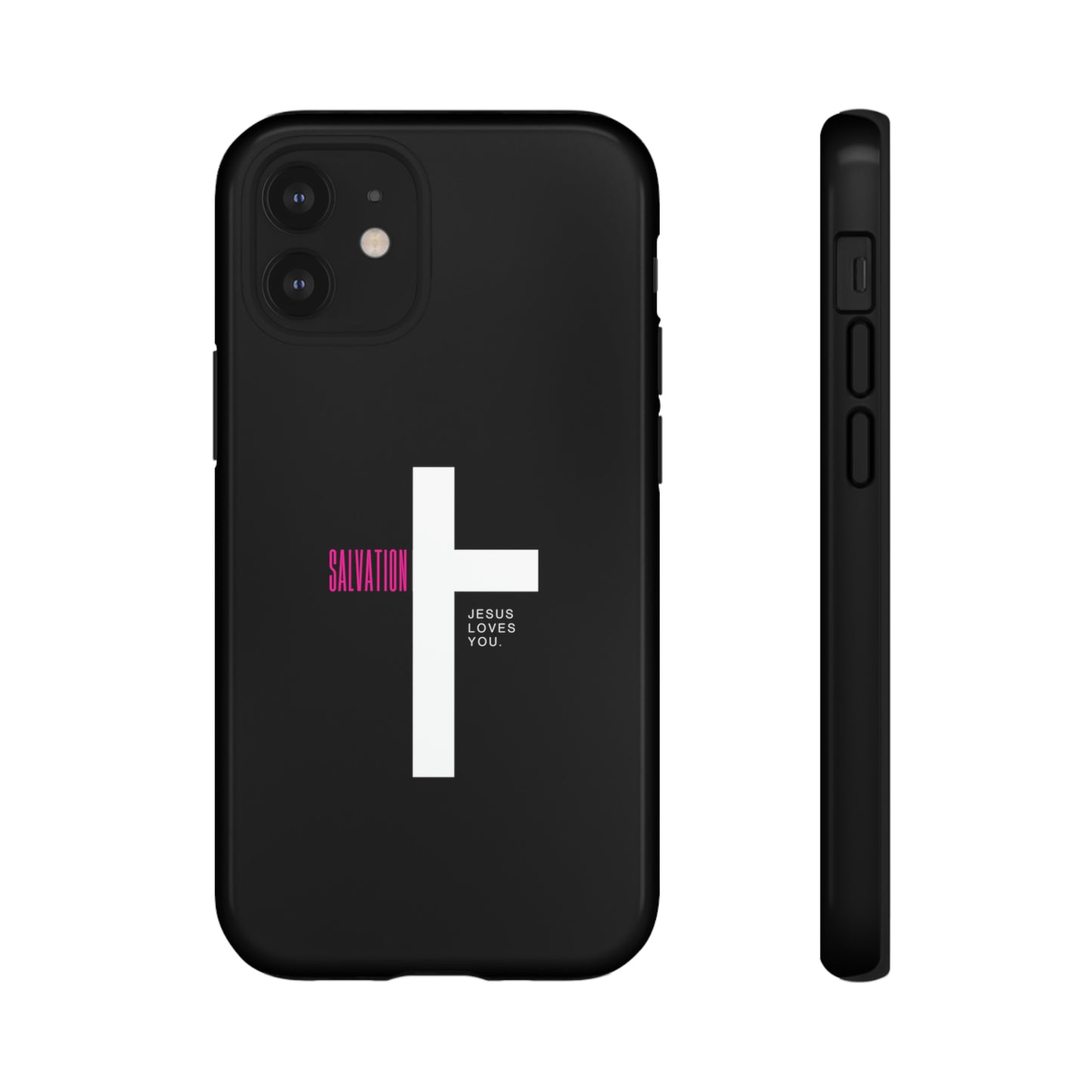 Funda para teléfono celular Salvation (negro/rosa)