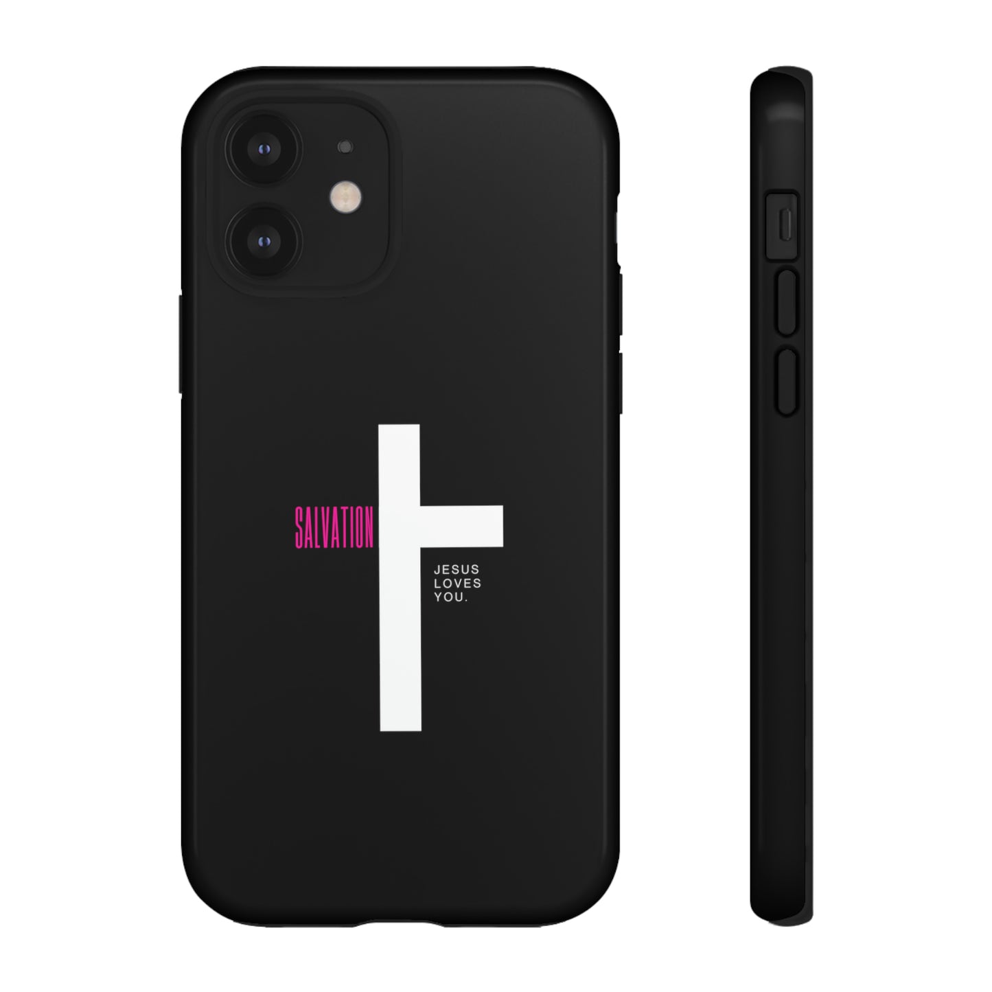 Funda para teléfono celular Salvation (negro/rosa)