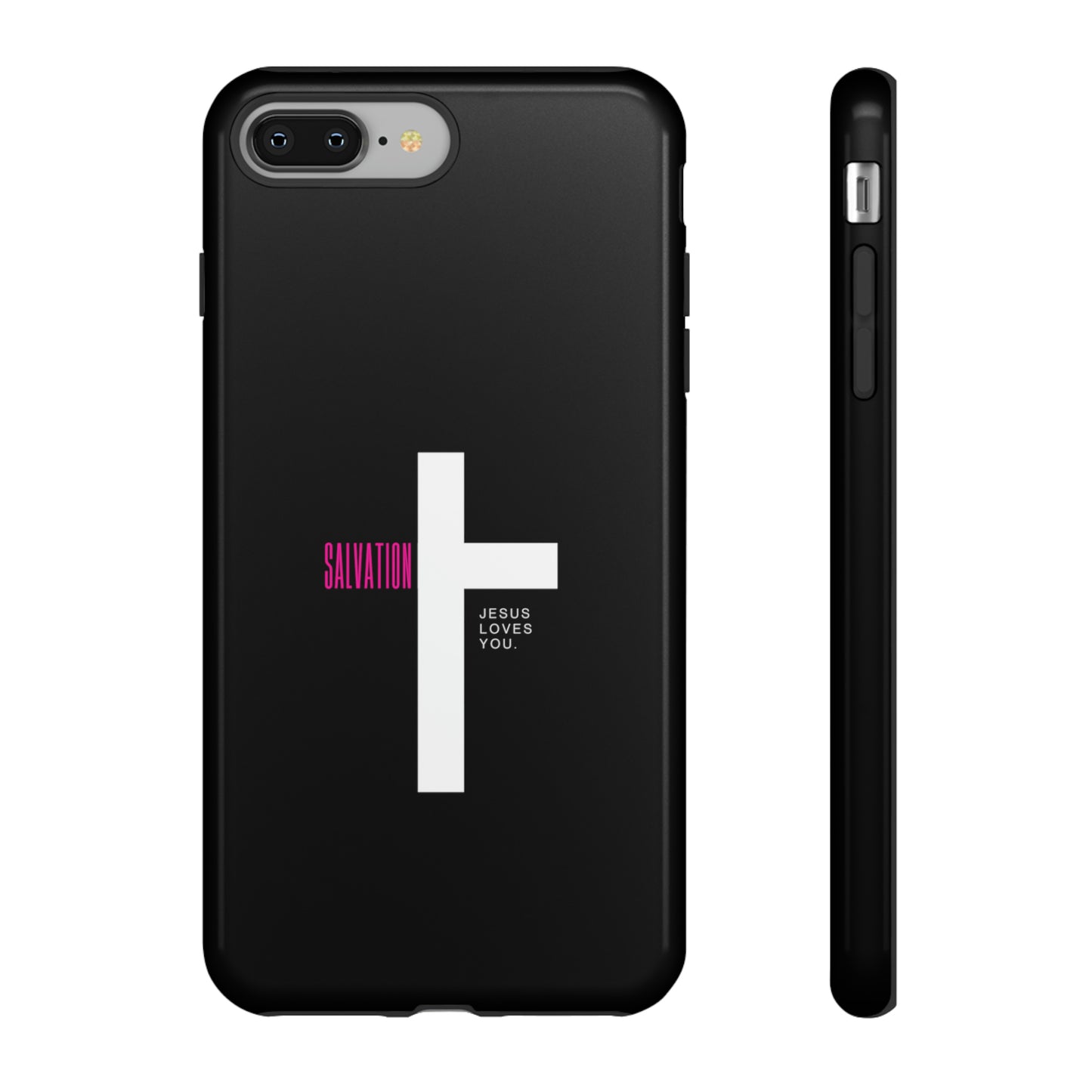 Funda para teléfono celular Salvation (negro/rosa)