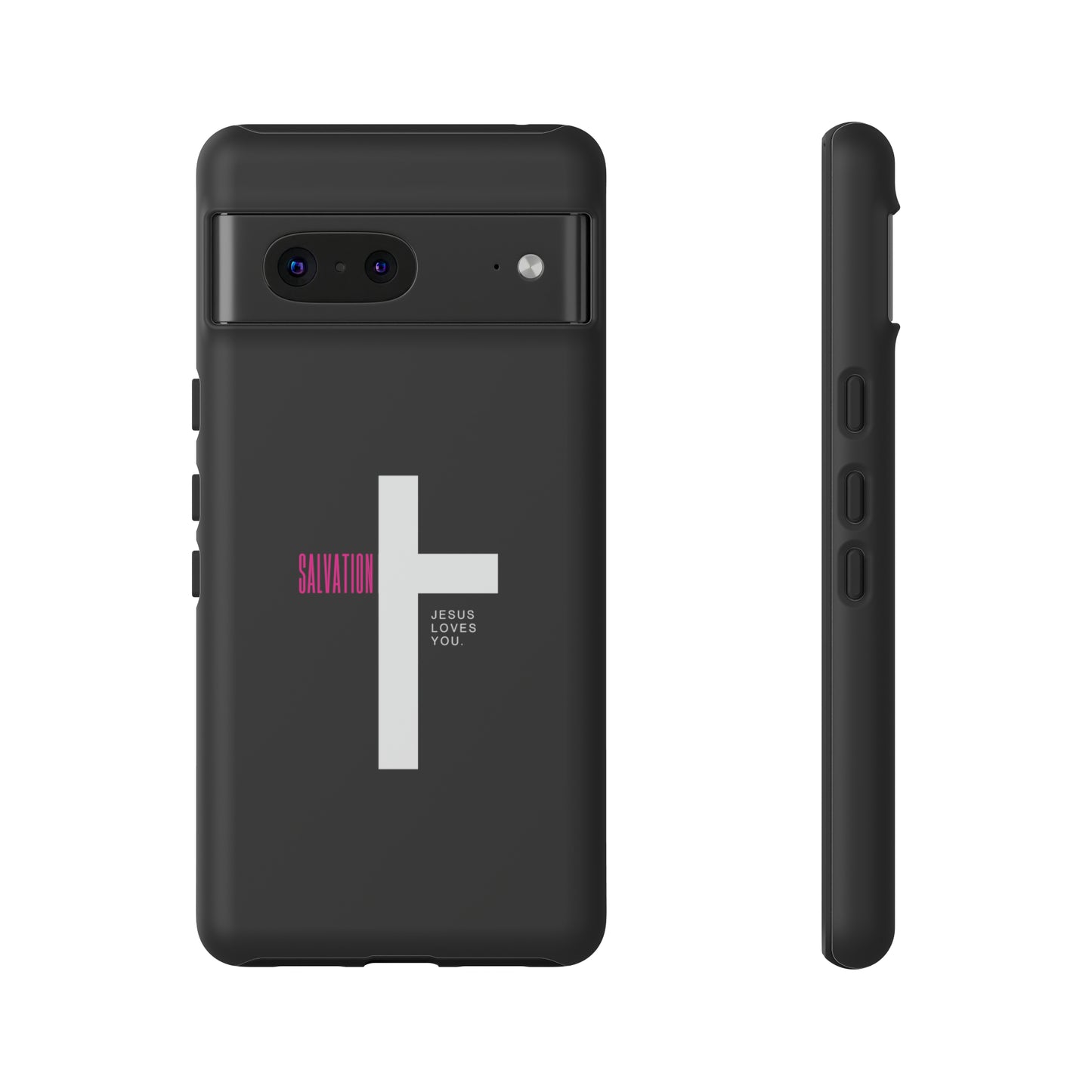 Funda para teléfono celular Salvation (negro/rosa)