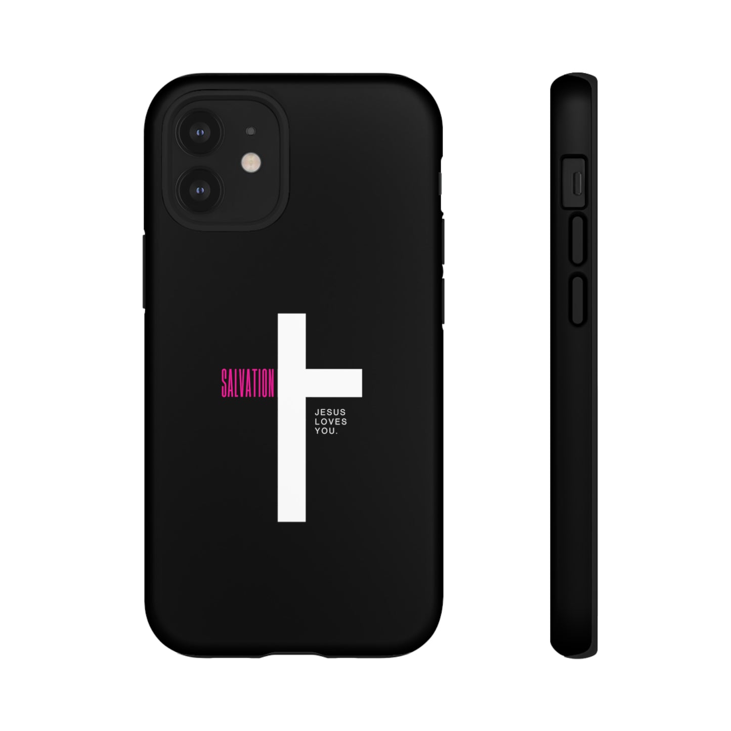 Funda para teléfono celular Salvation (negro/rosa)