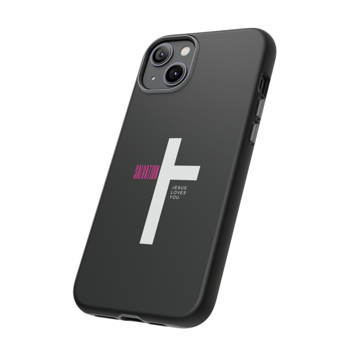 Funda para teléfono celular Salvation (negro/rosa)