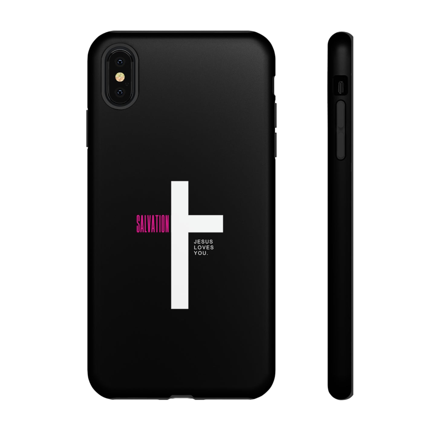 Funda para teléfono celular Salvation (negro/rosa)