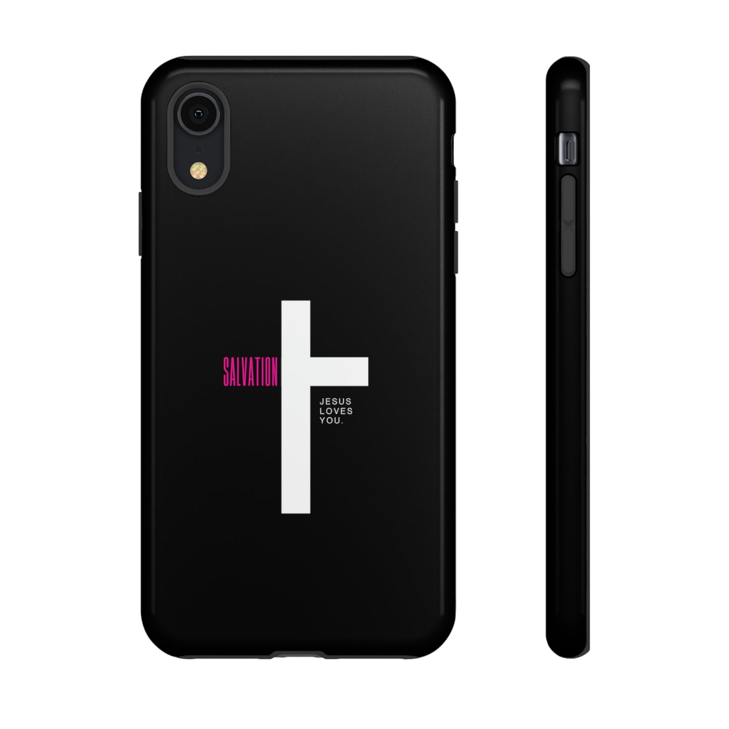 Funda para teléfono celular Salvation (negro/rosa)