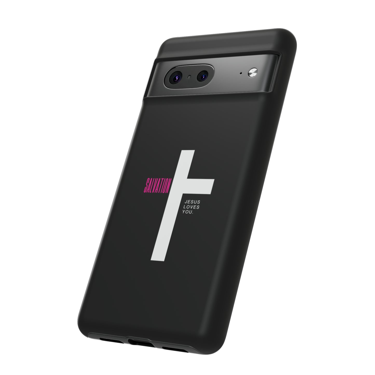 Funda para teléfono celular Salvation (negro/rosa)