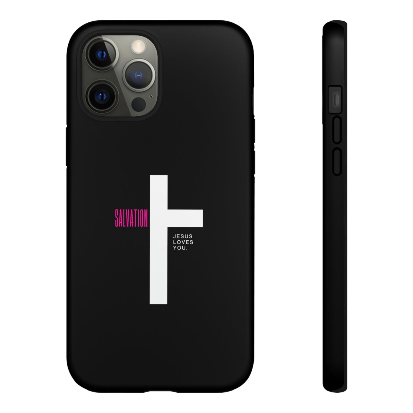 Funda para teléfono celular Salvation (negro/rosa)