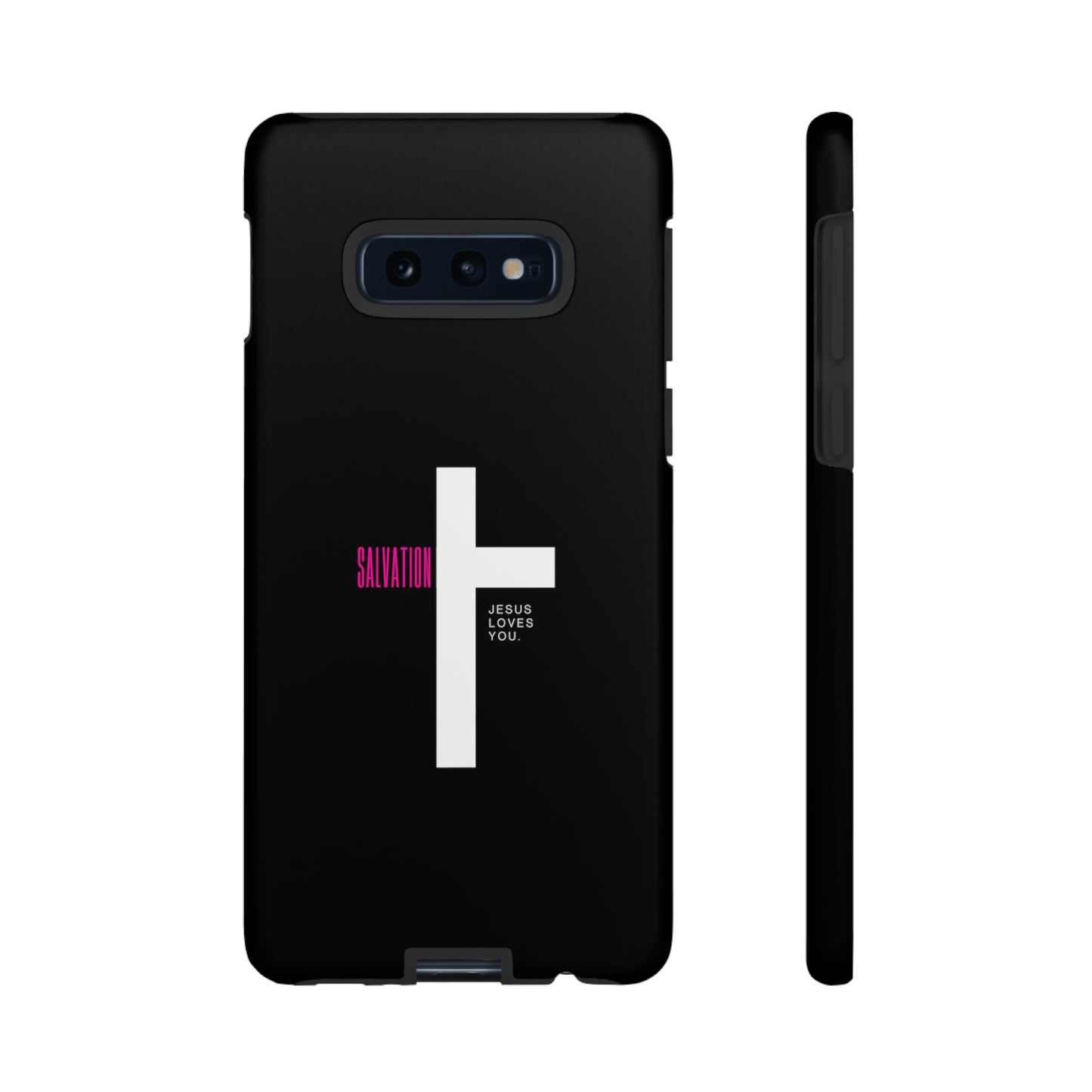 Funda para teléfono celular Salvation (negro/rosa)