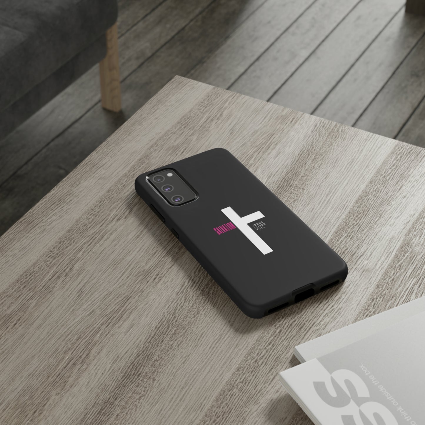 Salvation Cell Phone Case (Black/Pink)