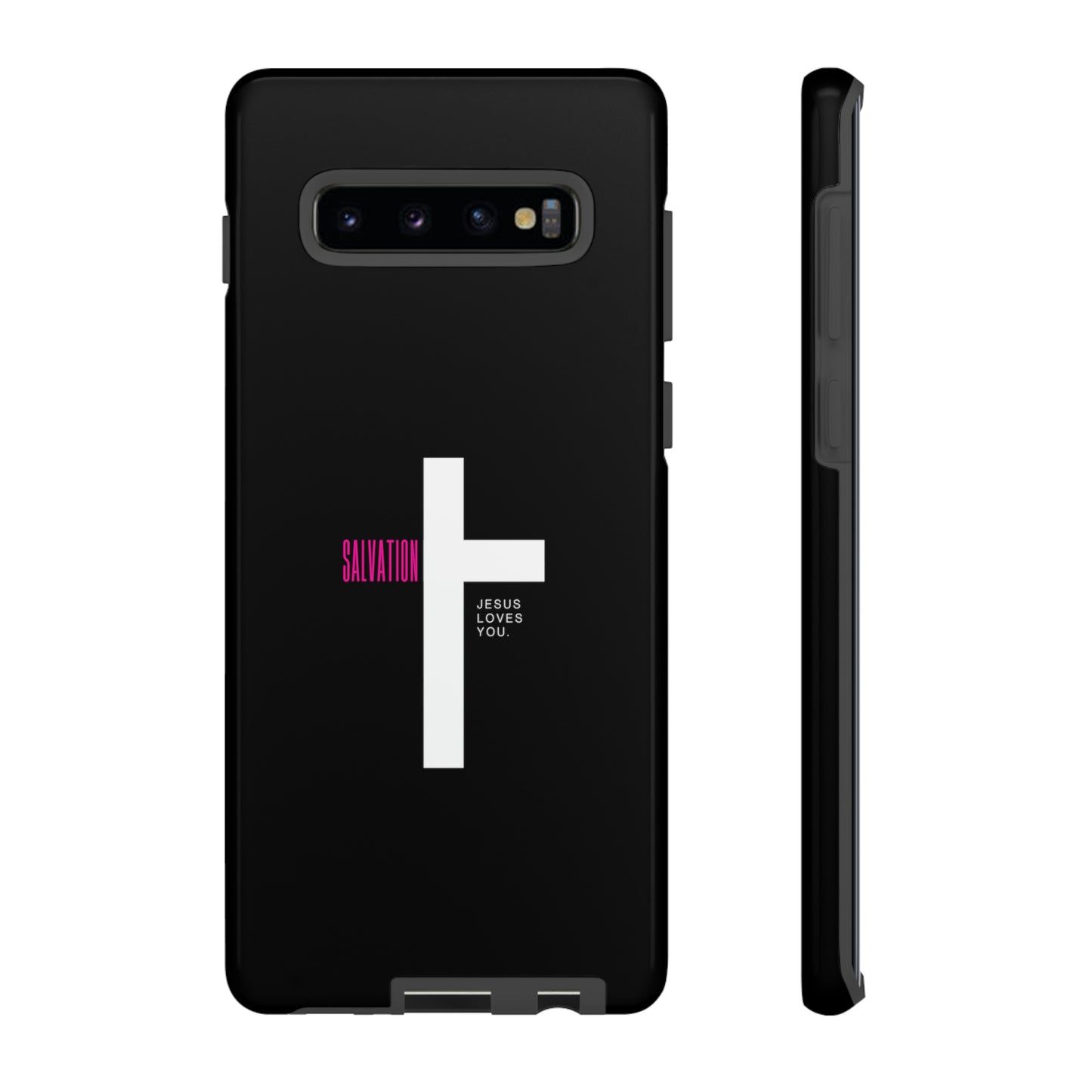 Funda para teléfono celular Salvation (negro/rosa)