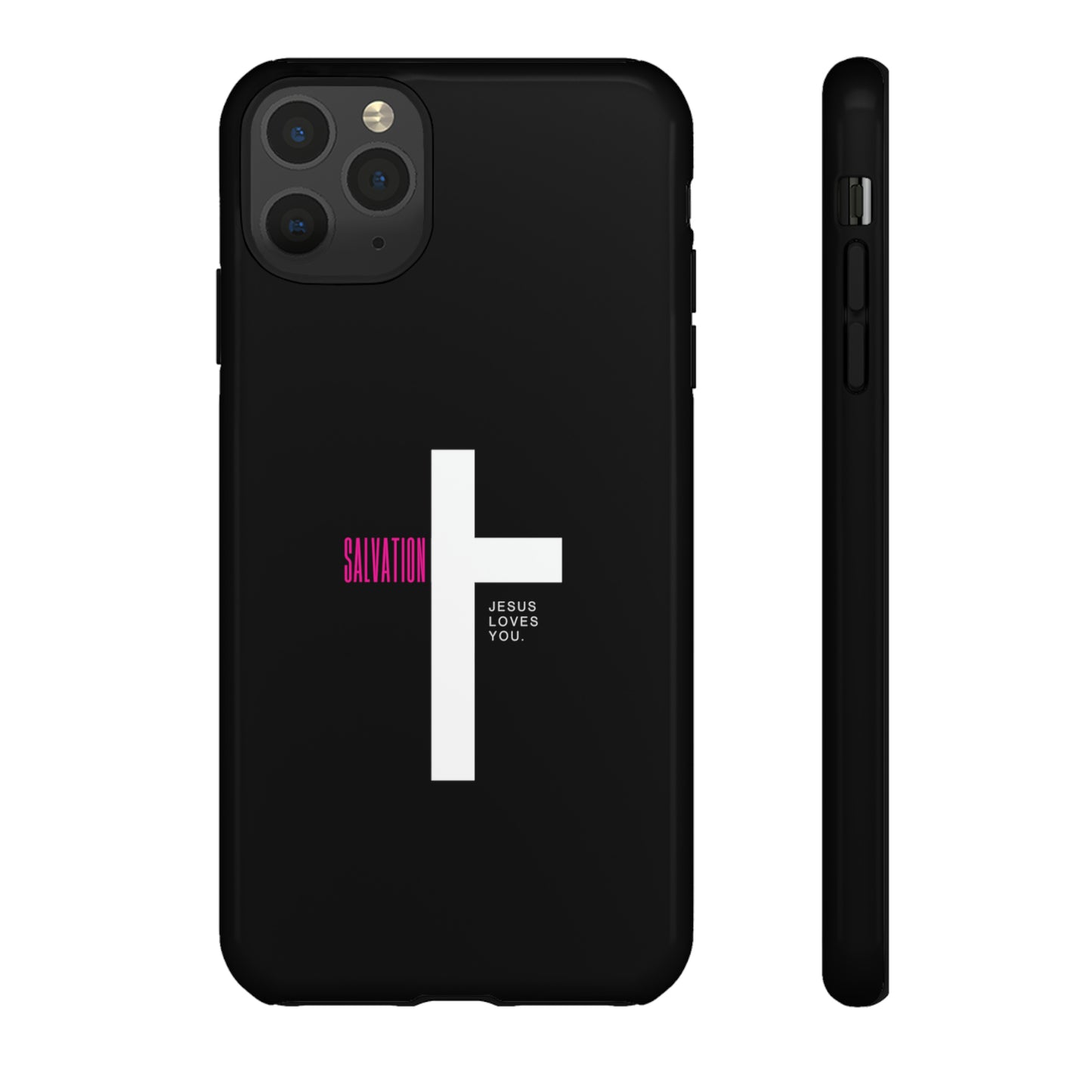 Funda para teléfono celular Salvation (negro/rosa)