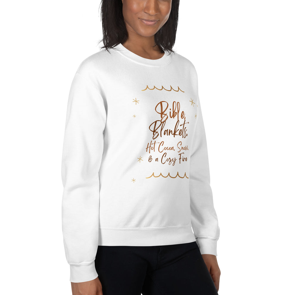 Bible, Hot Cocoa, Blankets Women's Sweatshirt