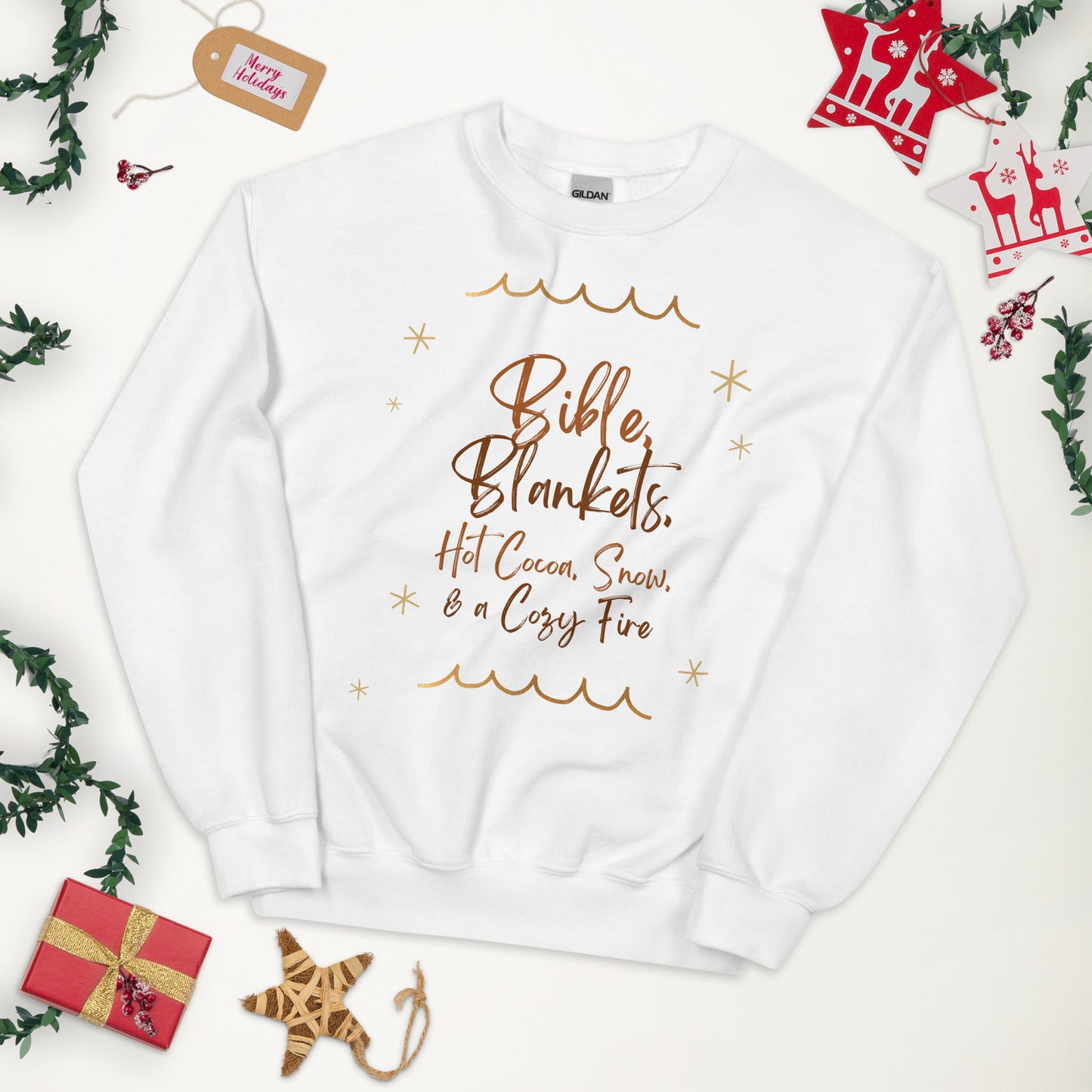 Bible, Hot Cocoa, Blankets Women's Sweatshirt