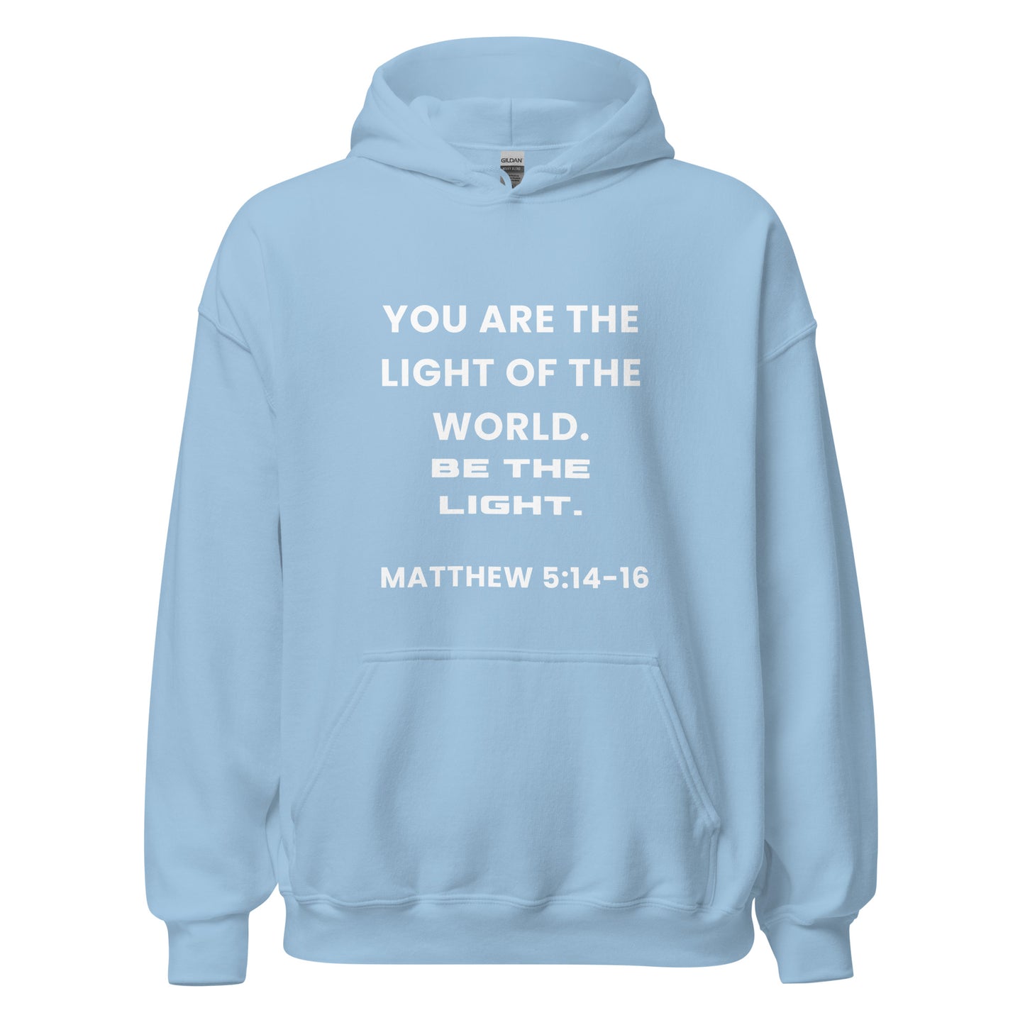 Be The Light Premium Bible Scripture Hoodie