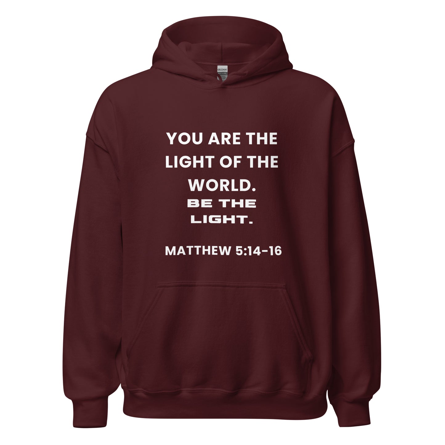 Be The Light Premium Bible Scripture Hoodie