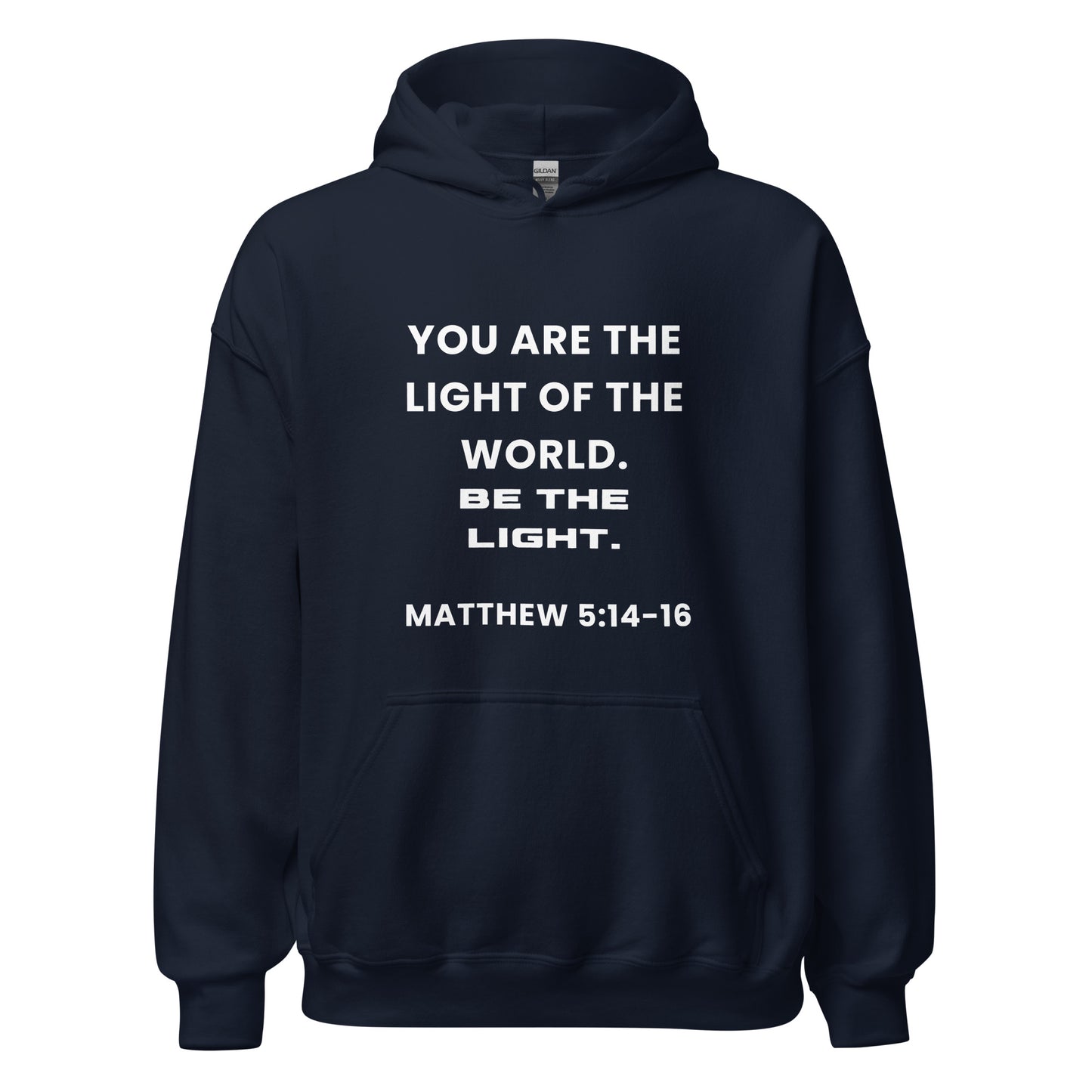 Be The Light Premium Bible Scripture Hoodie