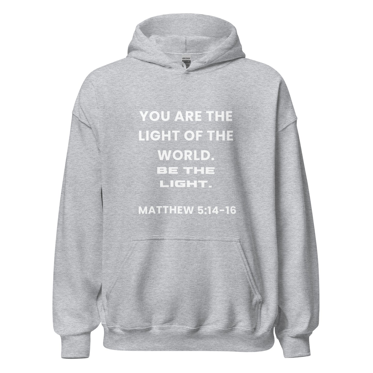 Be The Light Premium Bible Scripture Hoodie