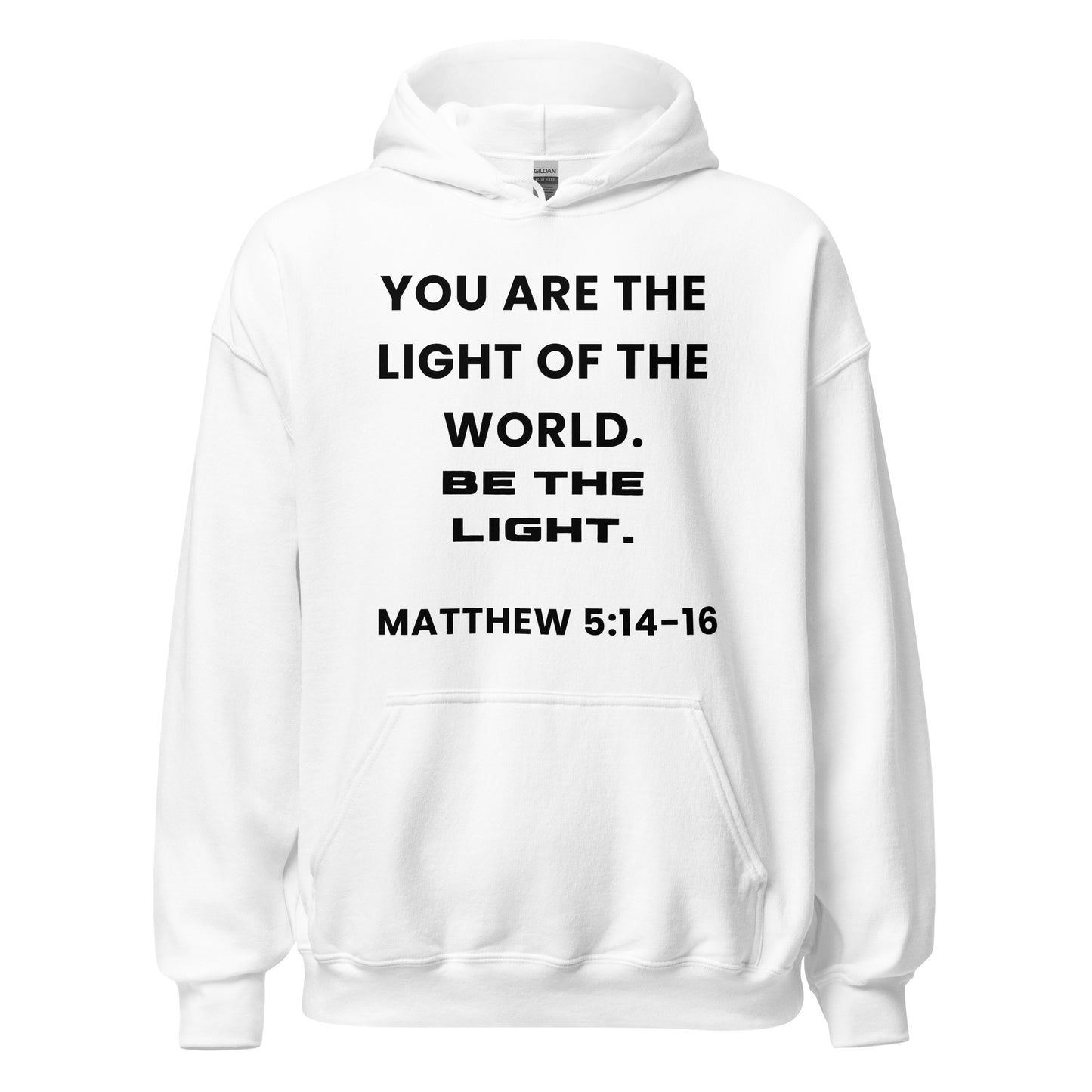 Be The Light Premium Bible Scripture Hoodie