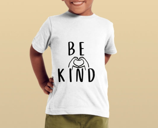 Camiseta de manga corta Be Kind para niños pequeños