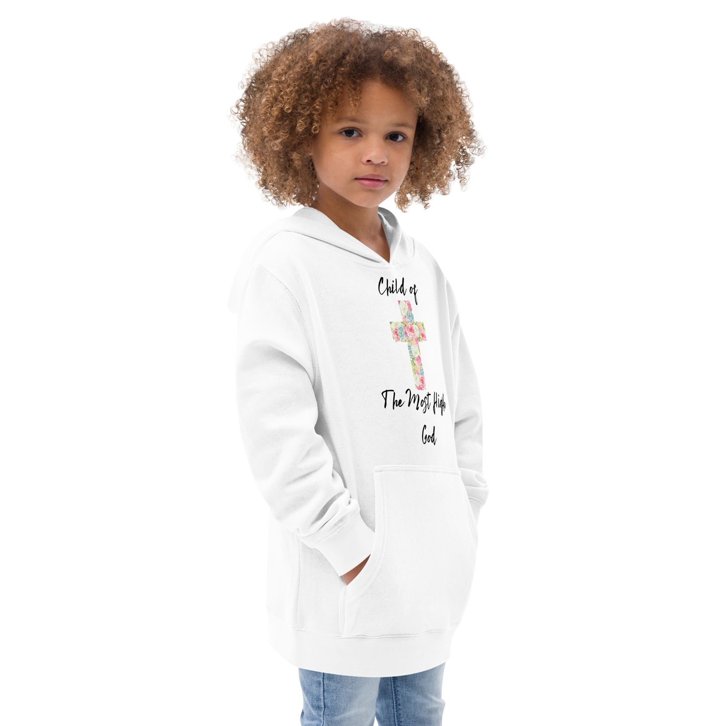 Niño de Dios - Sudadera con capucha de forro polar premium para niña