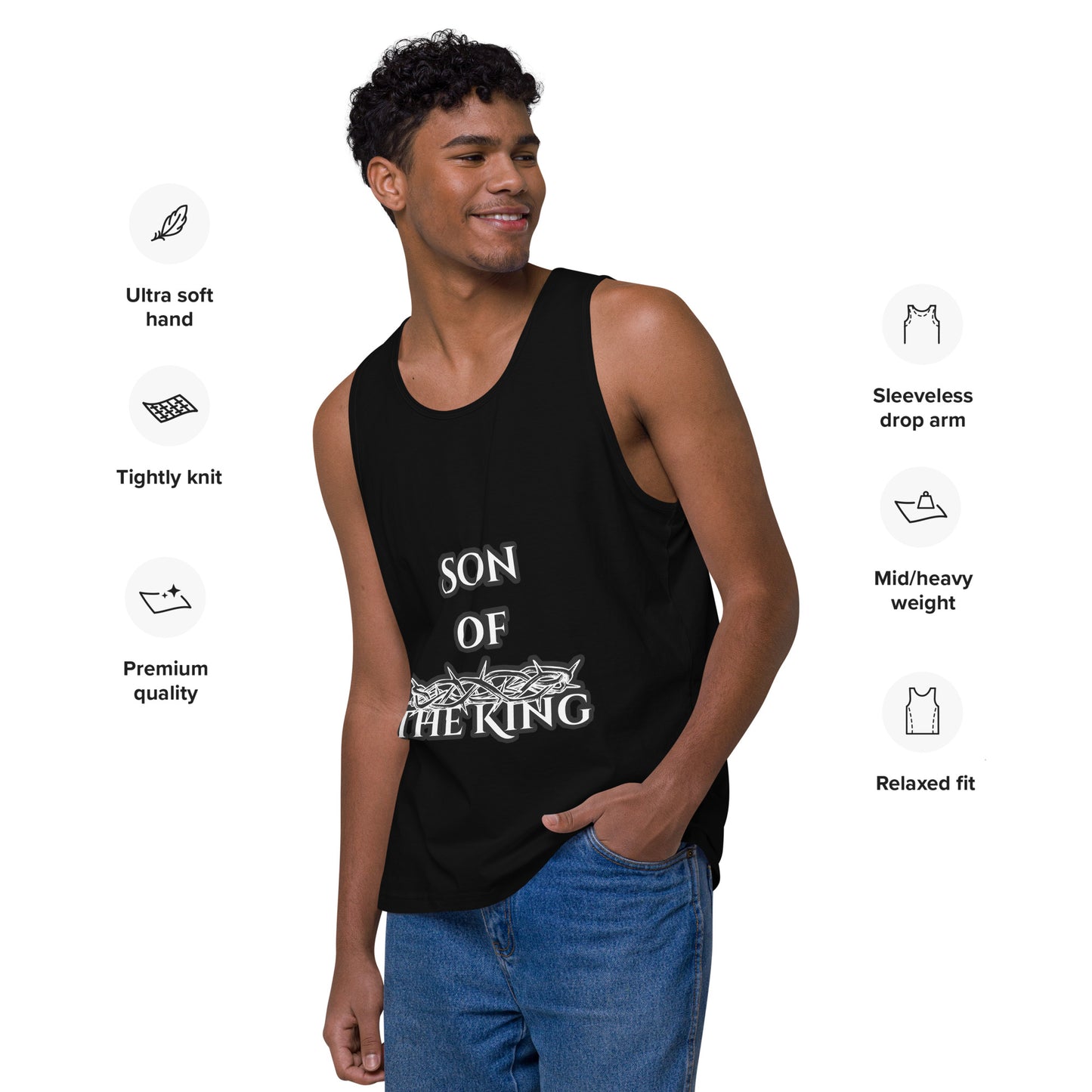 Son of the King Men's Premium Tank Top