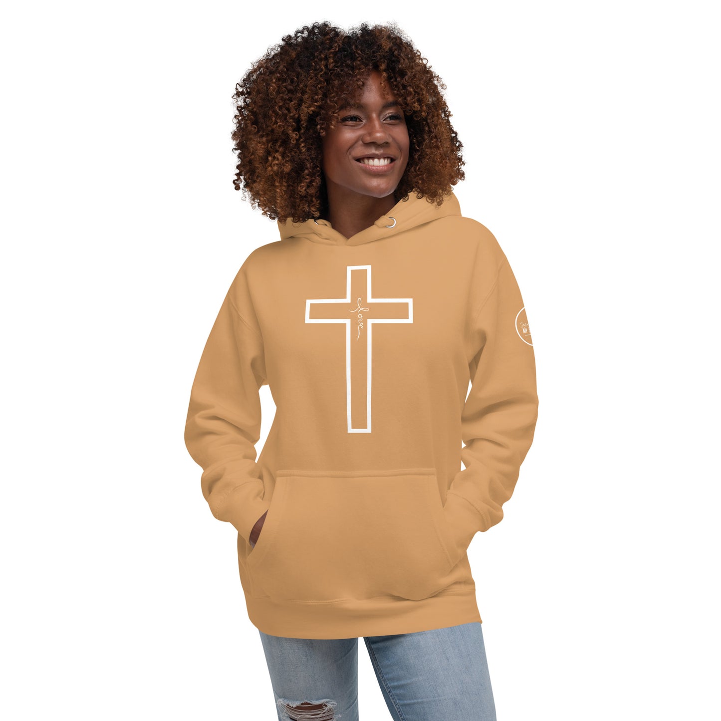 El amor de Dios Sudadera con capucha premium