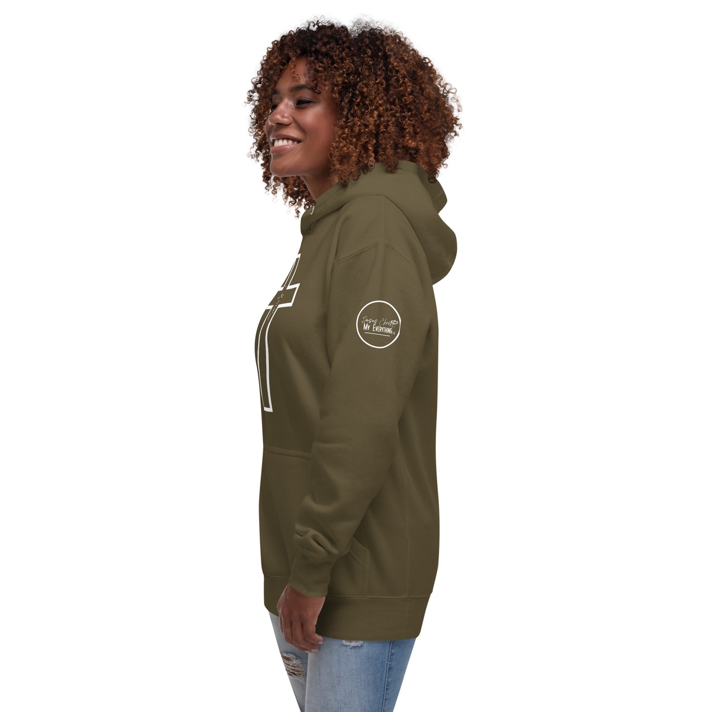 El amor de Dios Sudadera con capucha premium