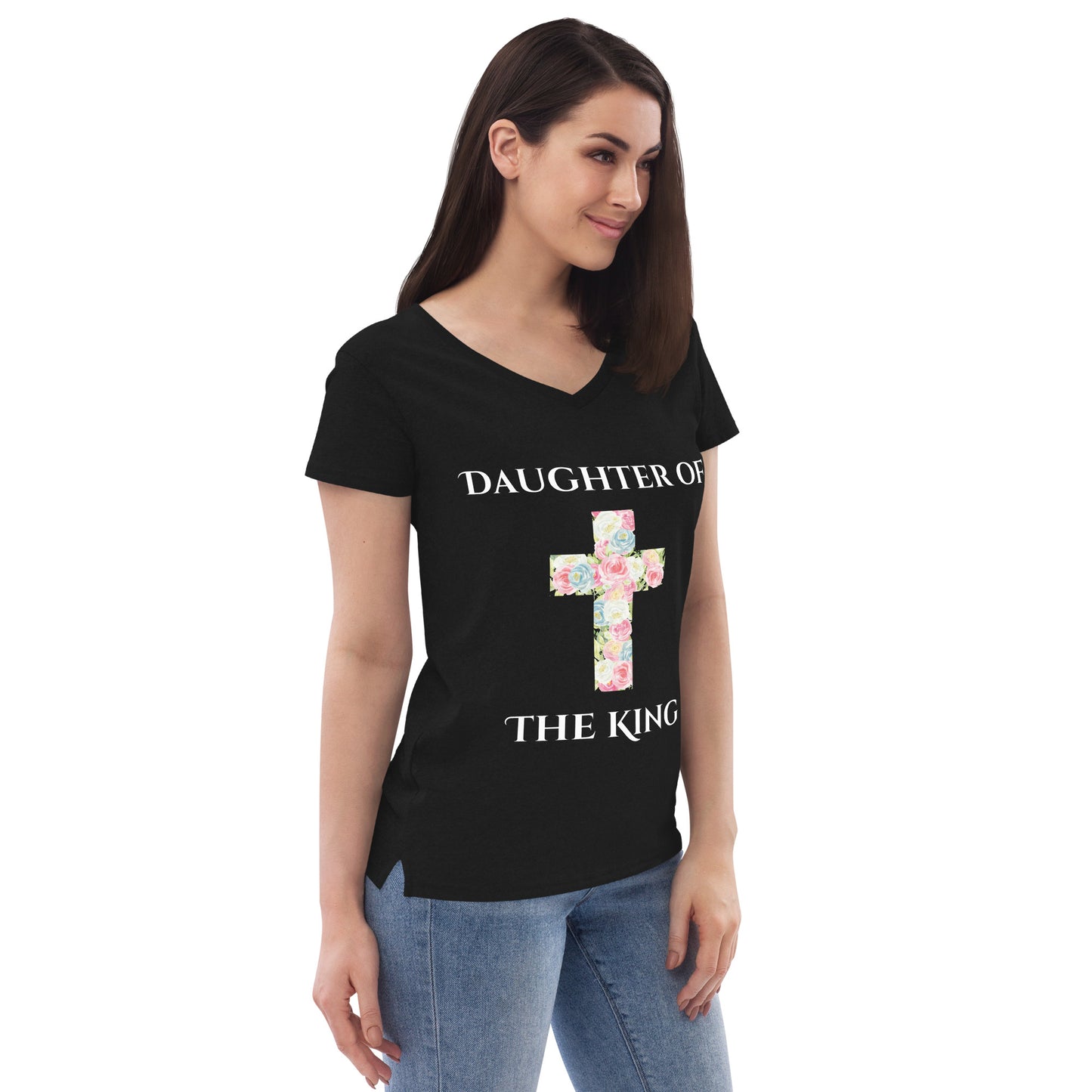 Daughter of The King - Women’s Eco-friendly V-Neck